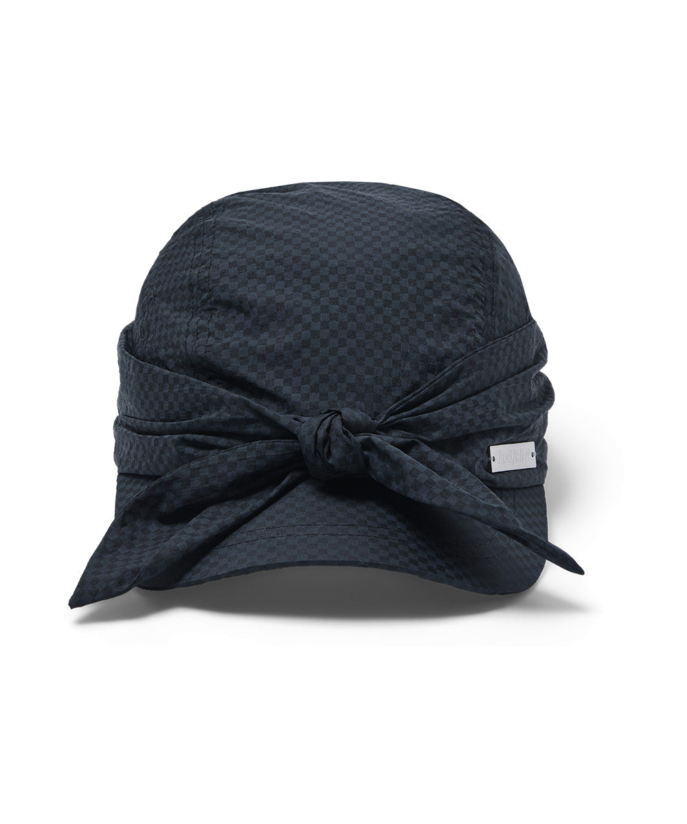 KNOT CAP - BLACK CHECK(BK) FREE