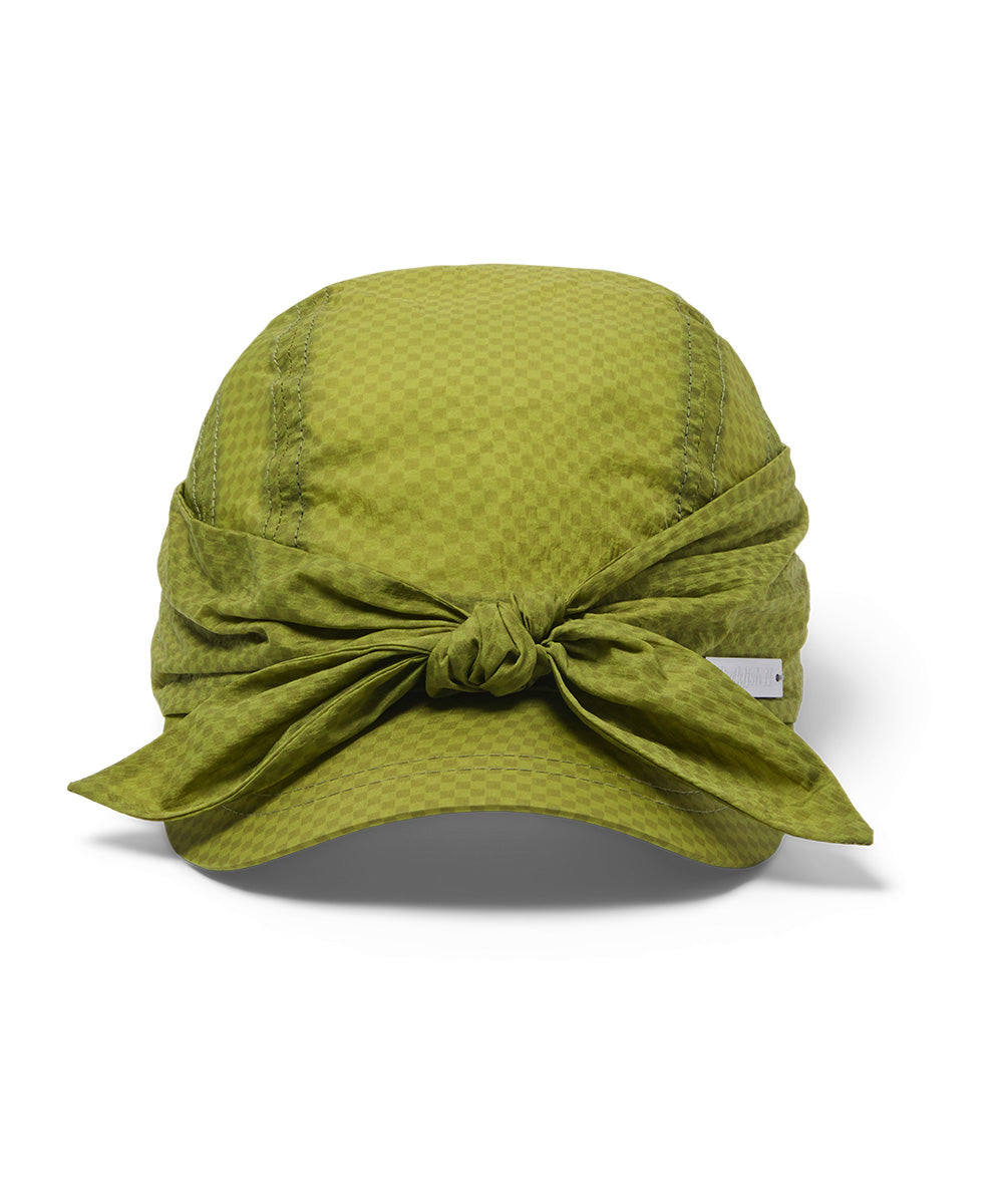 KNOT CAP - OLIVE CHECK(OV) FREE