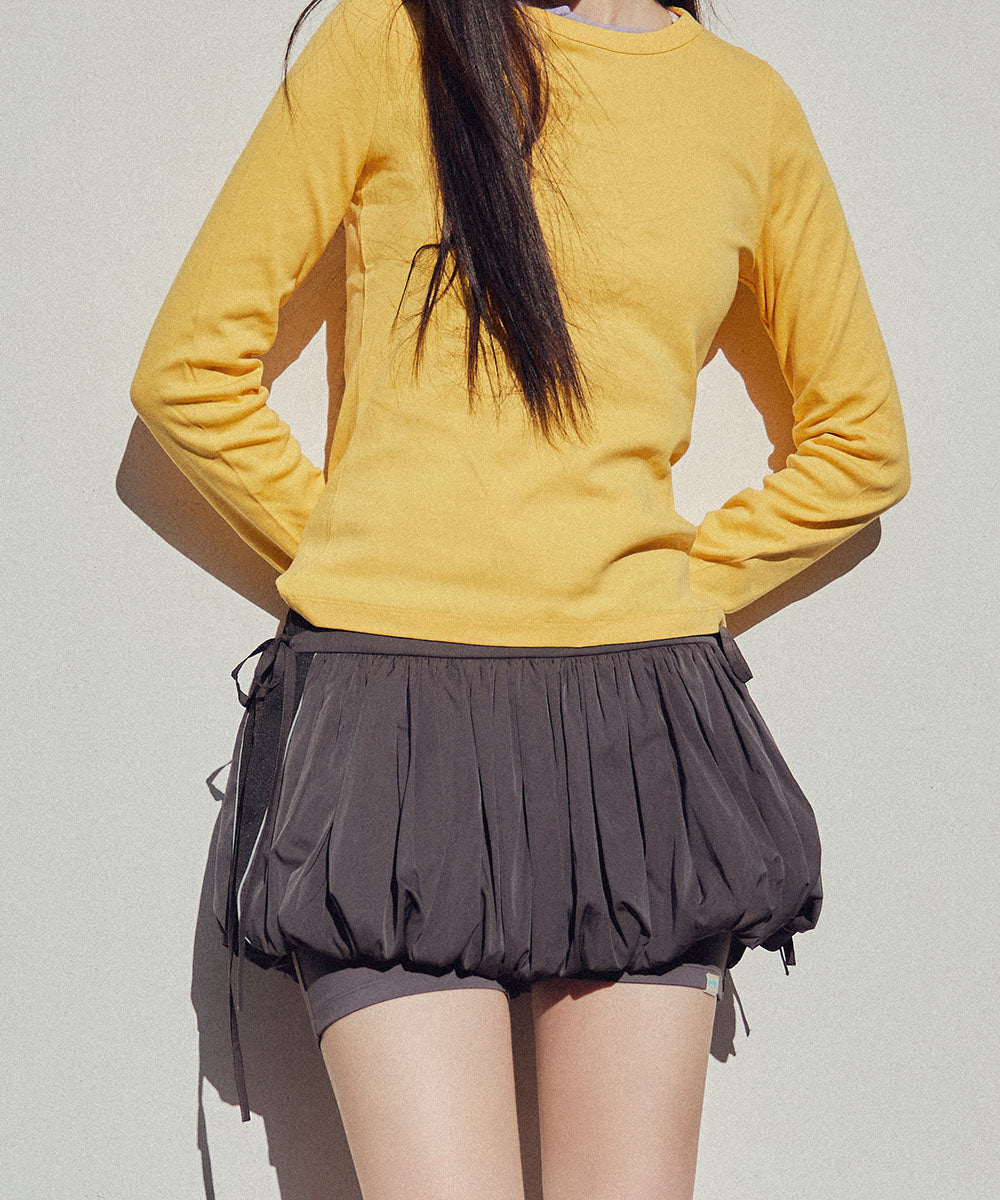 BALLOON SKIRT-PANTS - CHARCOAL M