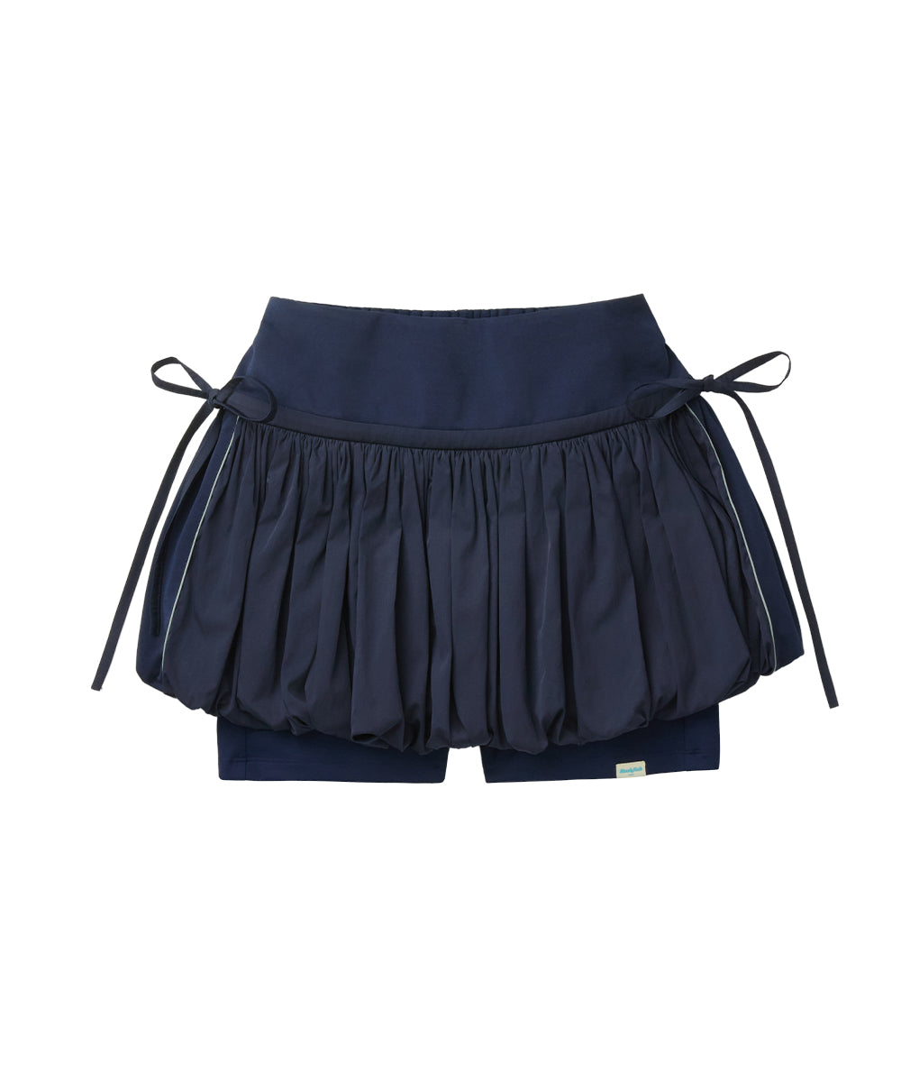 BALLOON SKIRT-PANTS - NAVY M