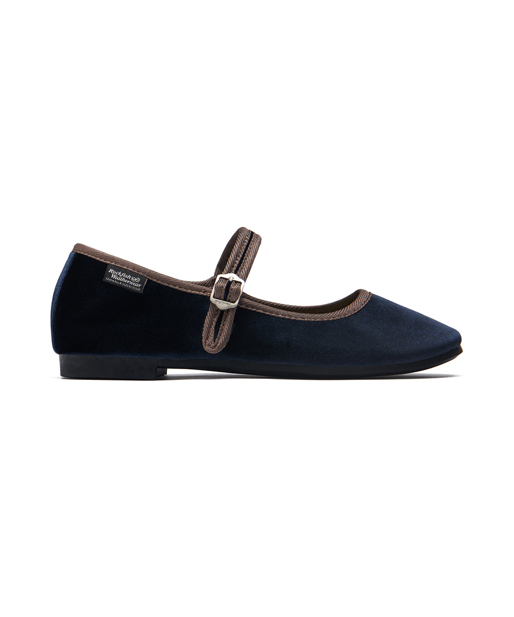 NEW BELLA QUILTED MARYJANES - NAVY UK3.5(230)