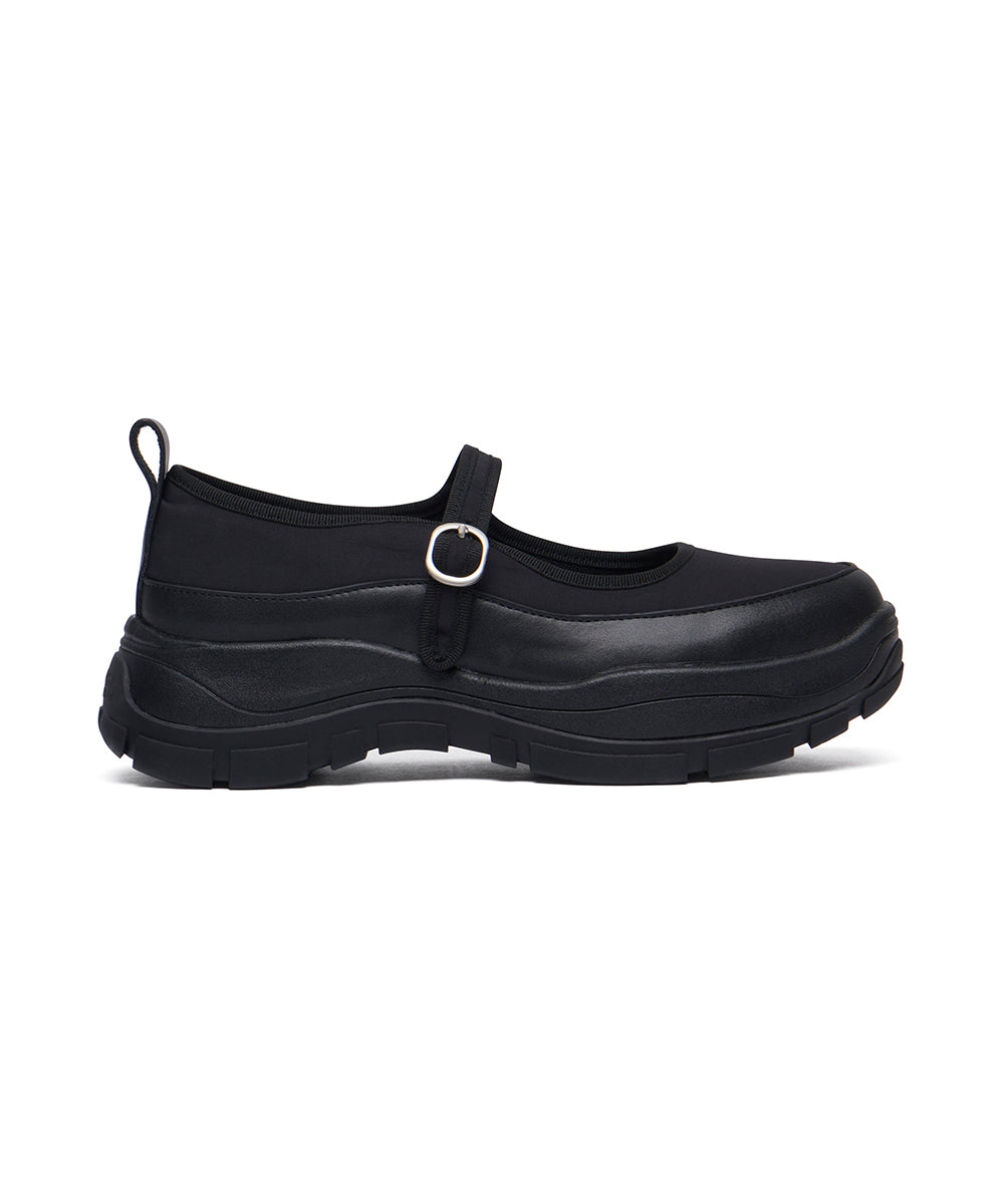 NEW FLATFORM STRAP MARYJANE - BLACK UK3.5(230)