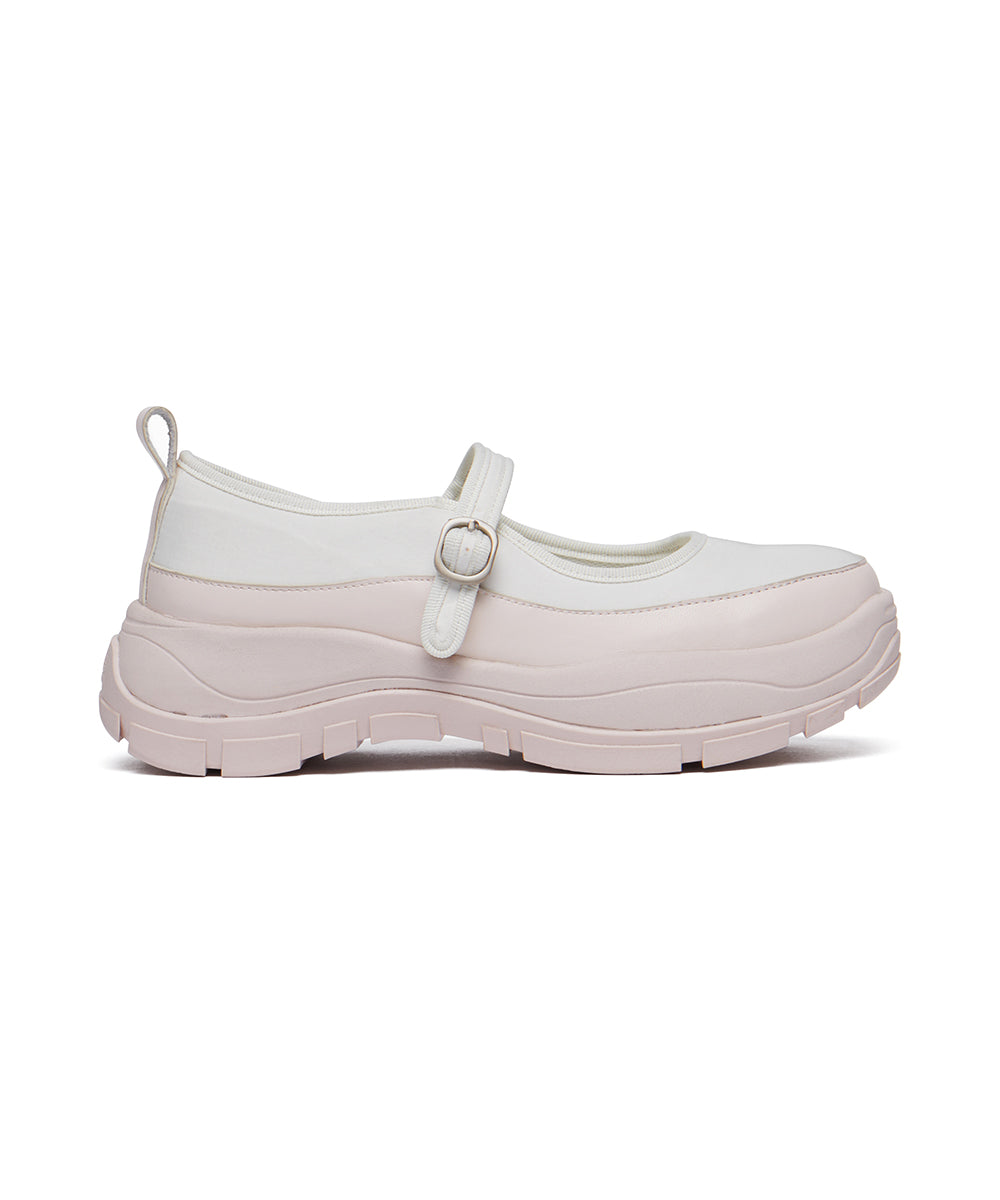 NEW FLATFORM STRAP MARYJANE - IVORY UK3.5(230)