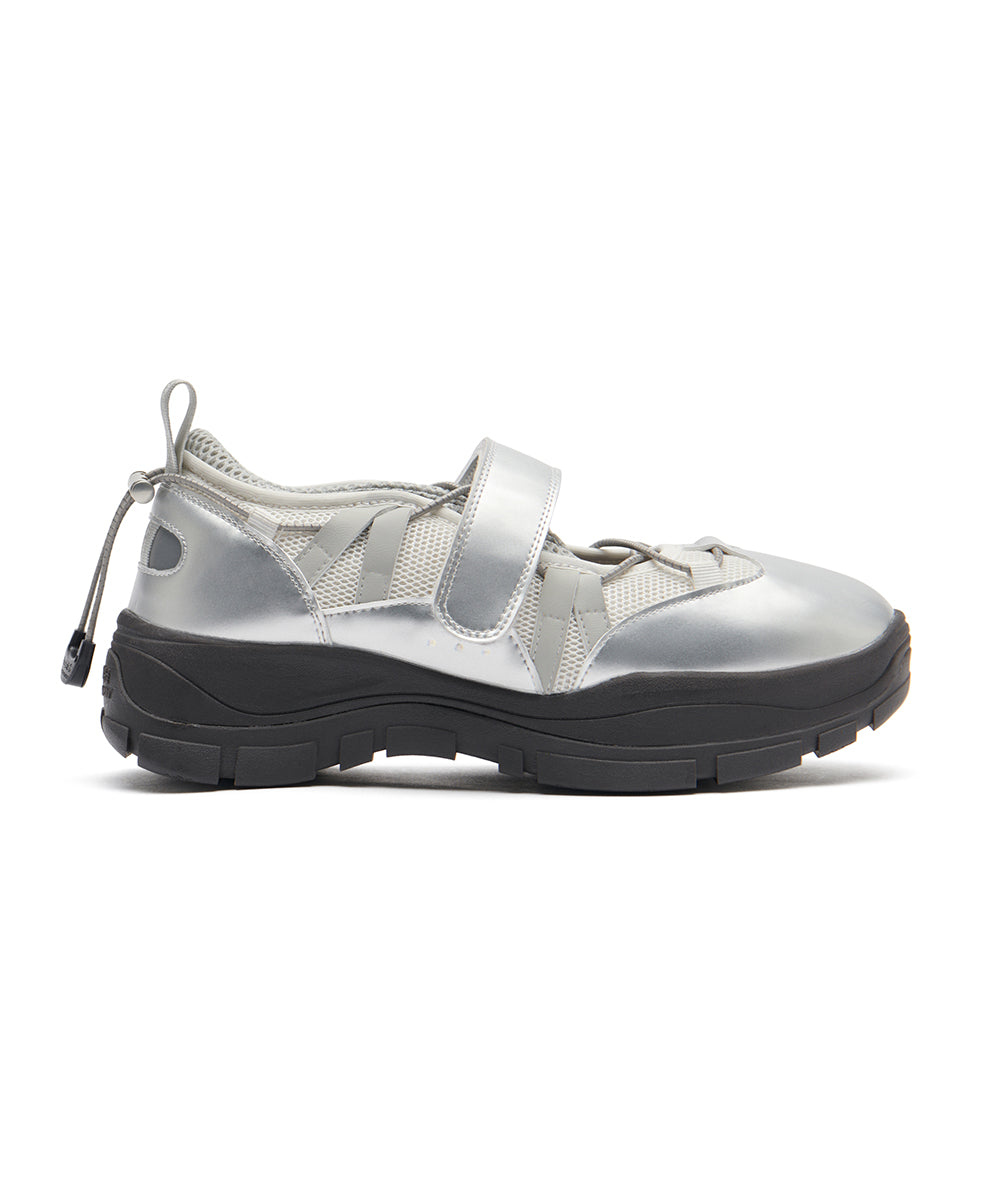 BRYN VELCRO SNEAKRES(MESH) - SILVER UK3.5(230)