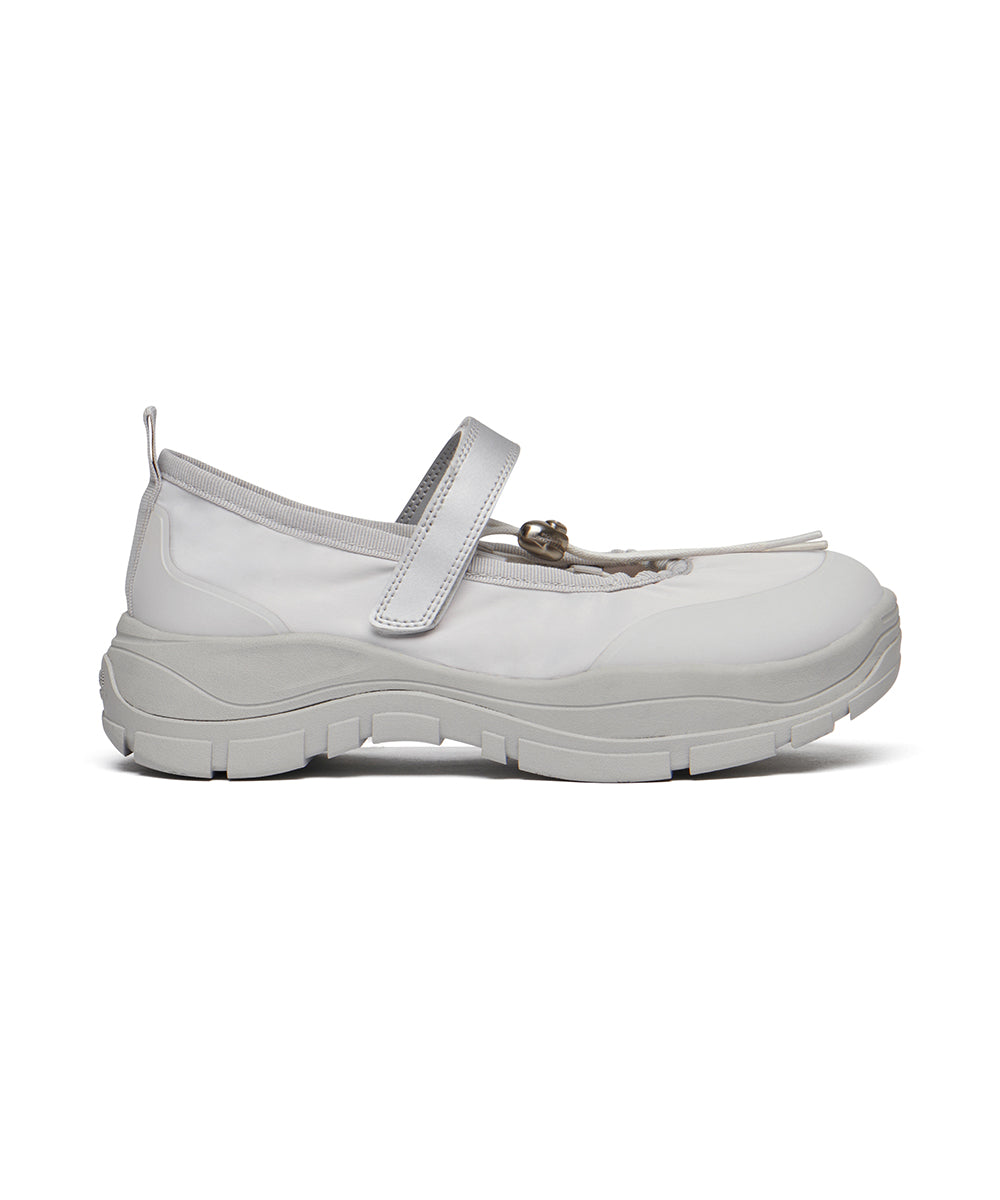 FLATFORM STRING MARYJANE - LIGHT GREY UK3.5(230)
