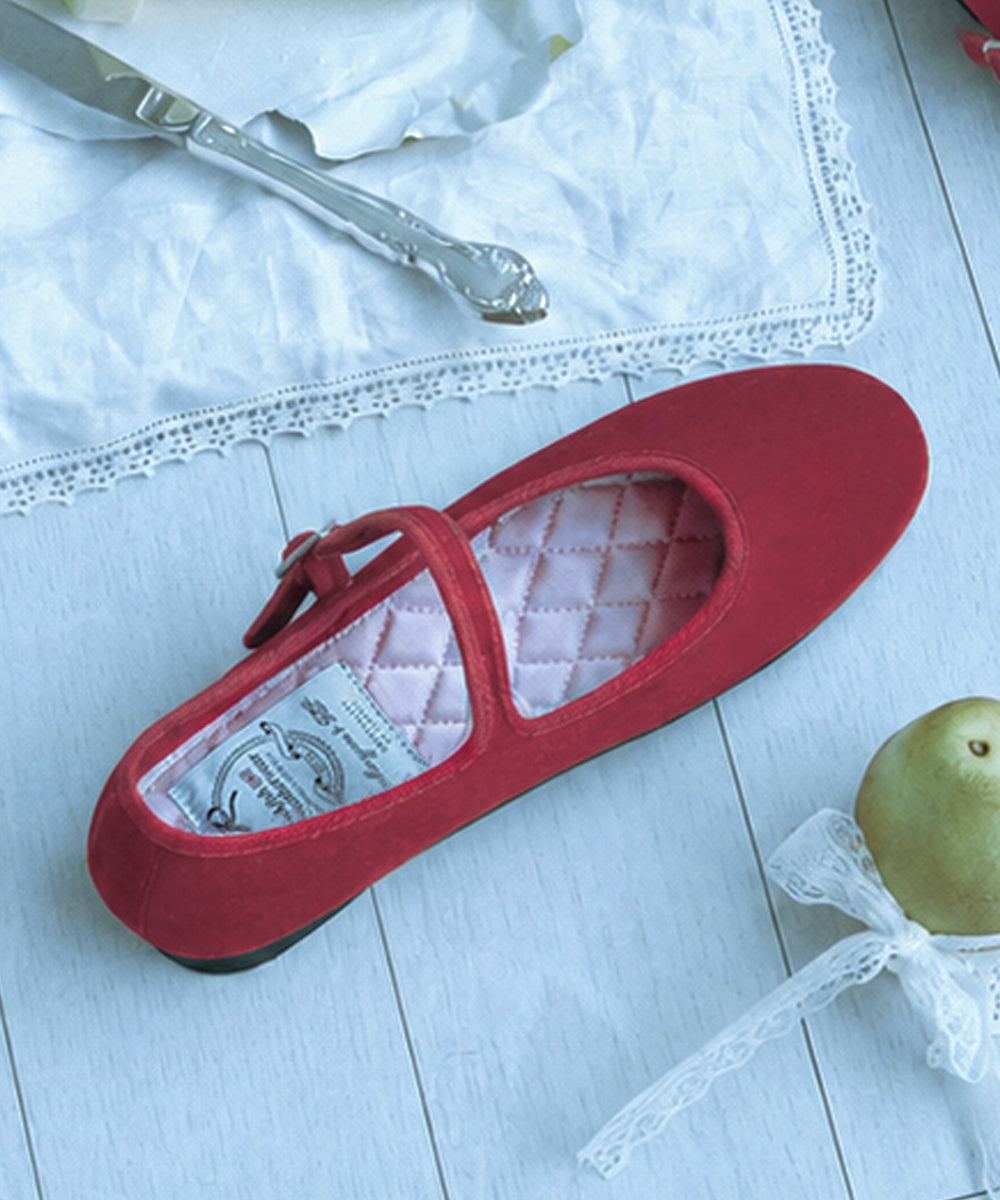 NEW BELLA QUILTED MARYJANE - RED UK3.5(230)