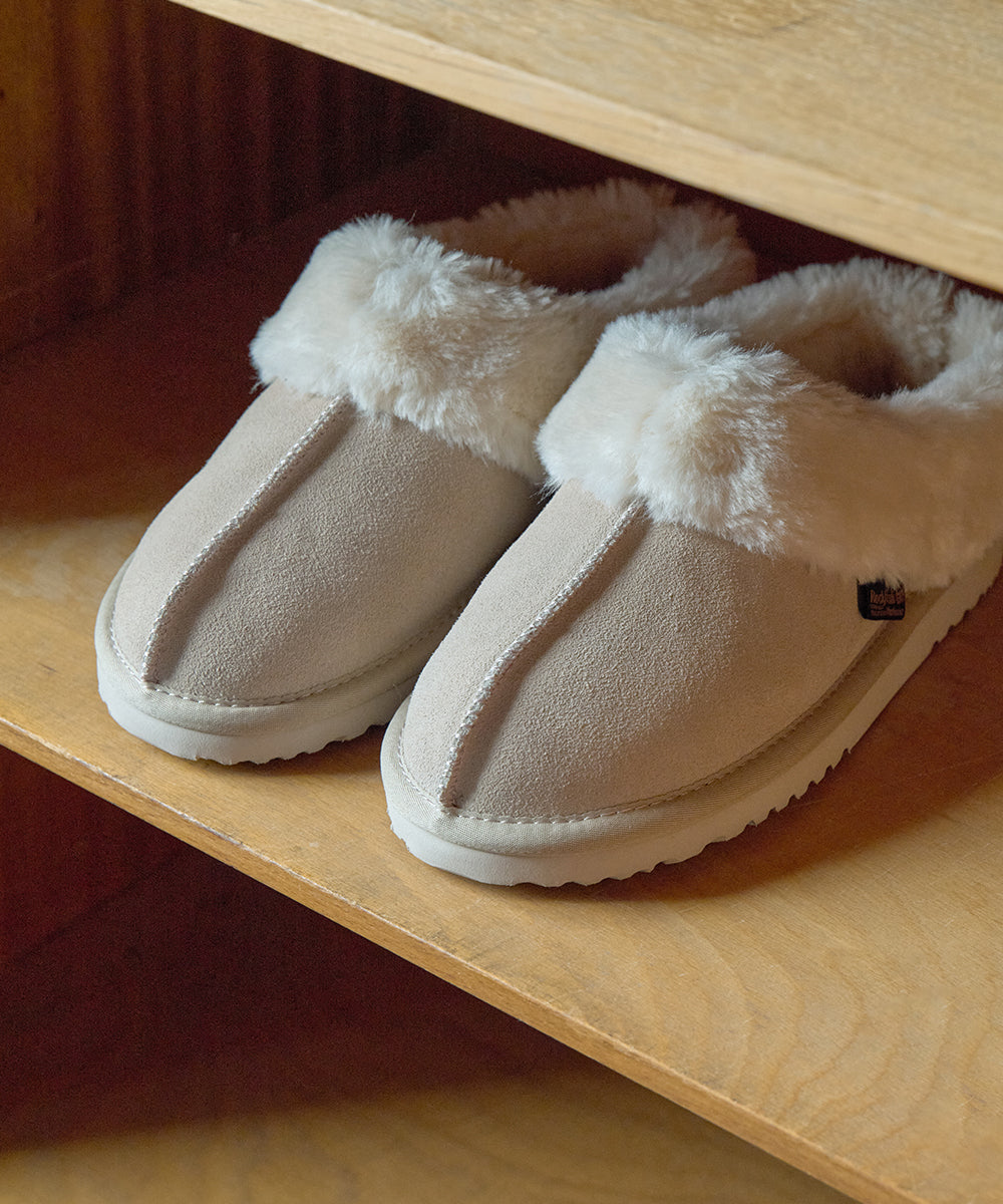 ORIGINAL WINTER FUR MULES - SAND UK3.5(230)