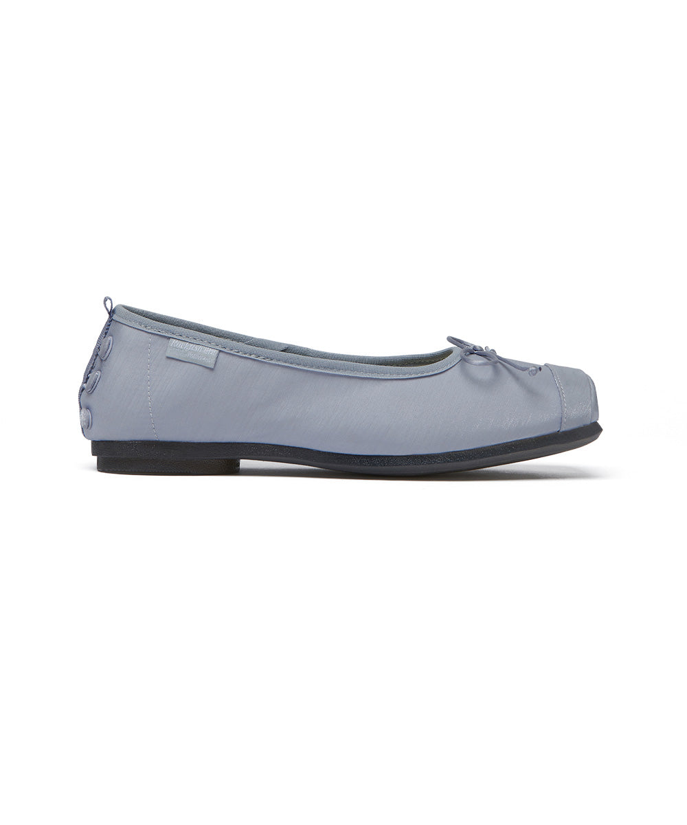 TOE CAP BALLET FLATS - BLUE UK3.5(230)