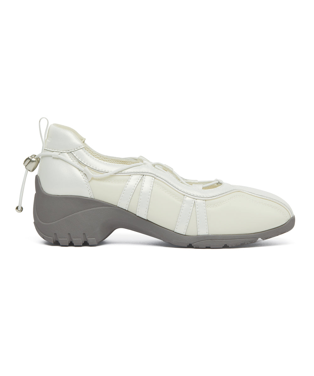 BLISS PLATFORM STRING SNEAKERS - CREAM UK3.5(230)
