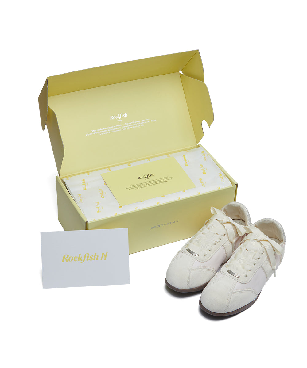 SCRUNCH FLAT SNEAKERS - BEIGE(BG) UK3.5(230)