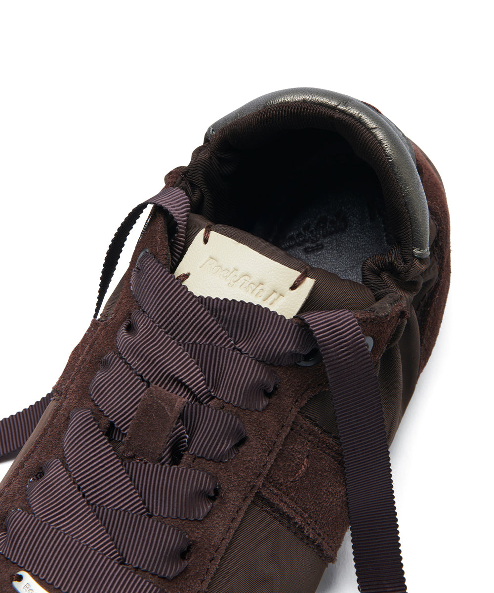 SCRUNCH FLAT SNEAKERS - BROWN(BR) UK3.5(230)