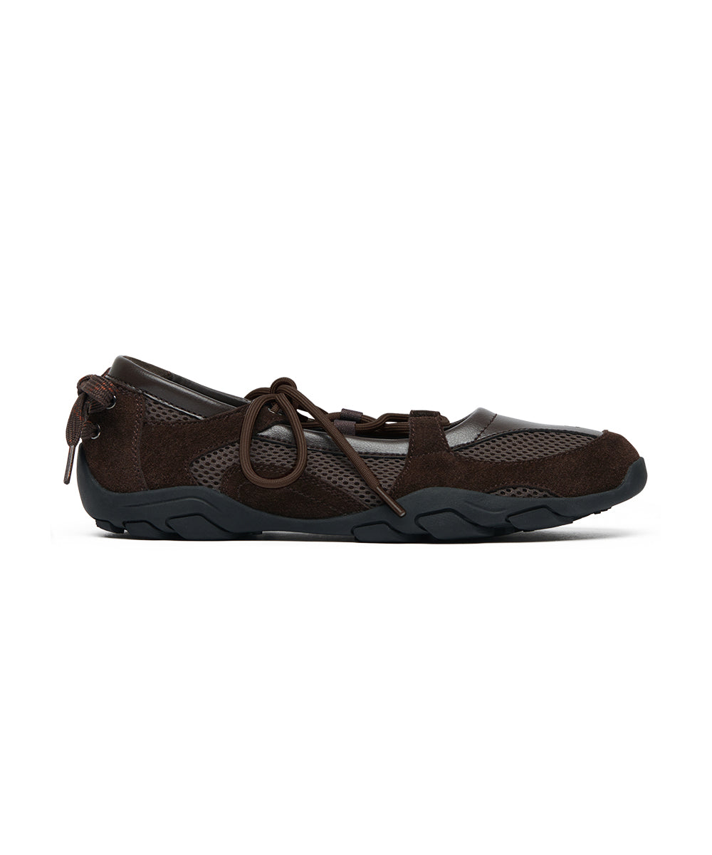 NICOLE LACEUP SNEAKERS - CHOCO(CH) UK3.5(230)