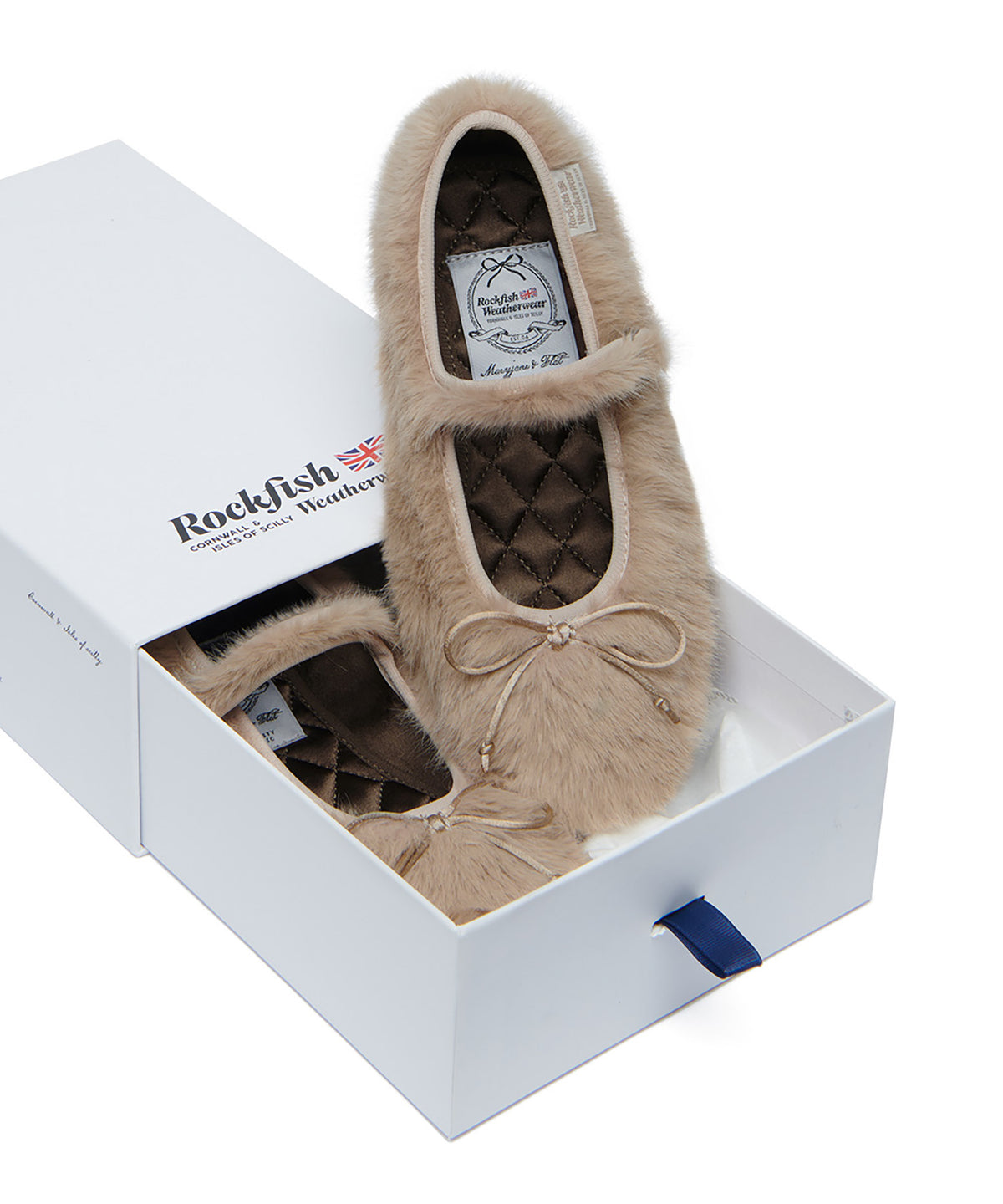 BELLA FUR MARYJANES - BEIGE UK3.5(230)