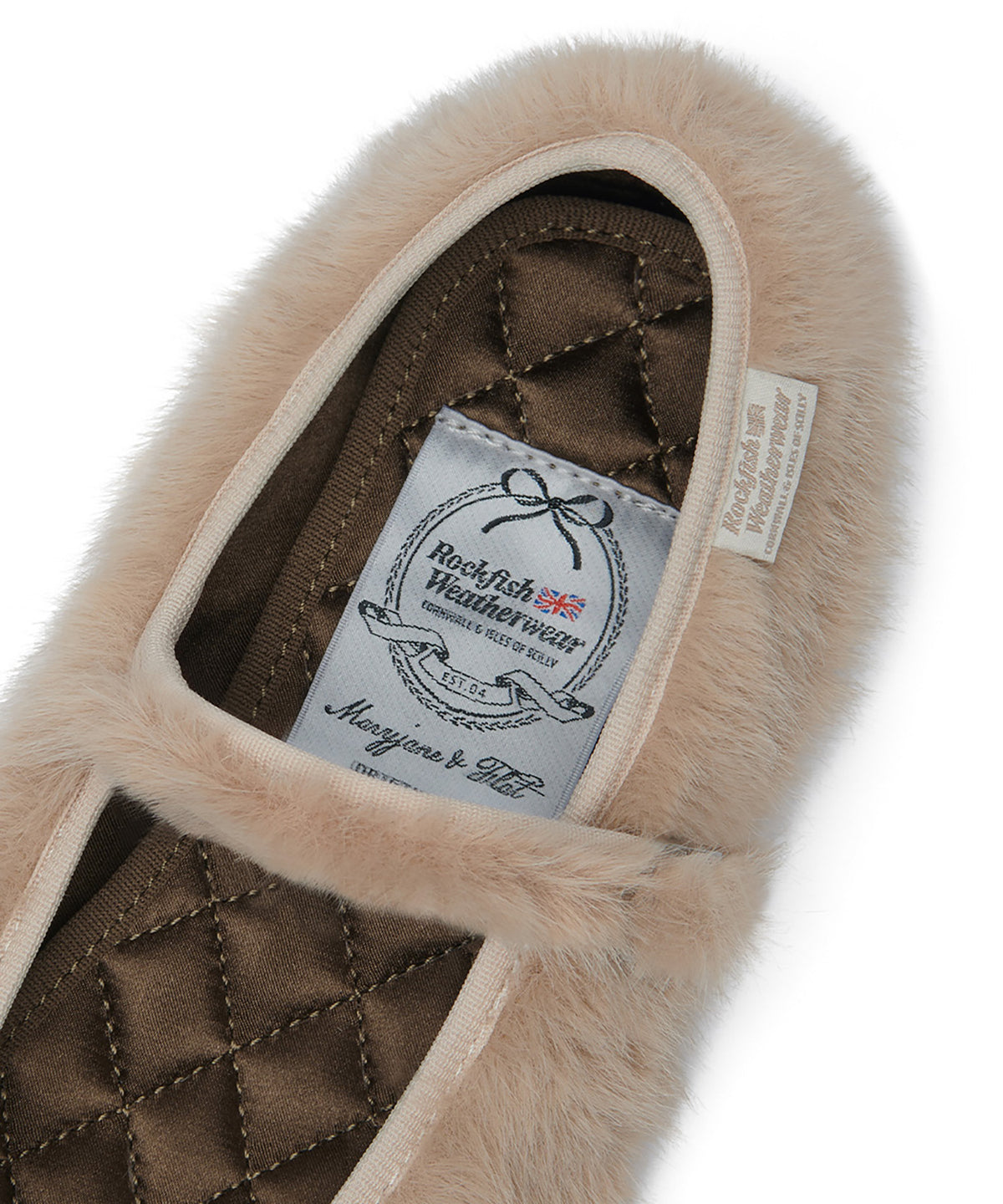 BELLA FUR MARYJANES - BEIGE UK3.5(230)