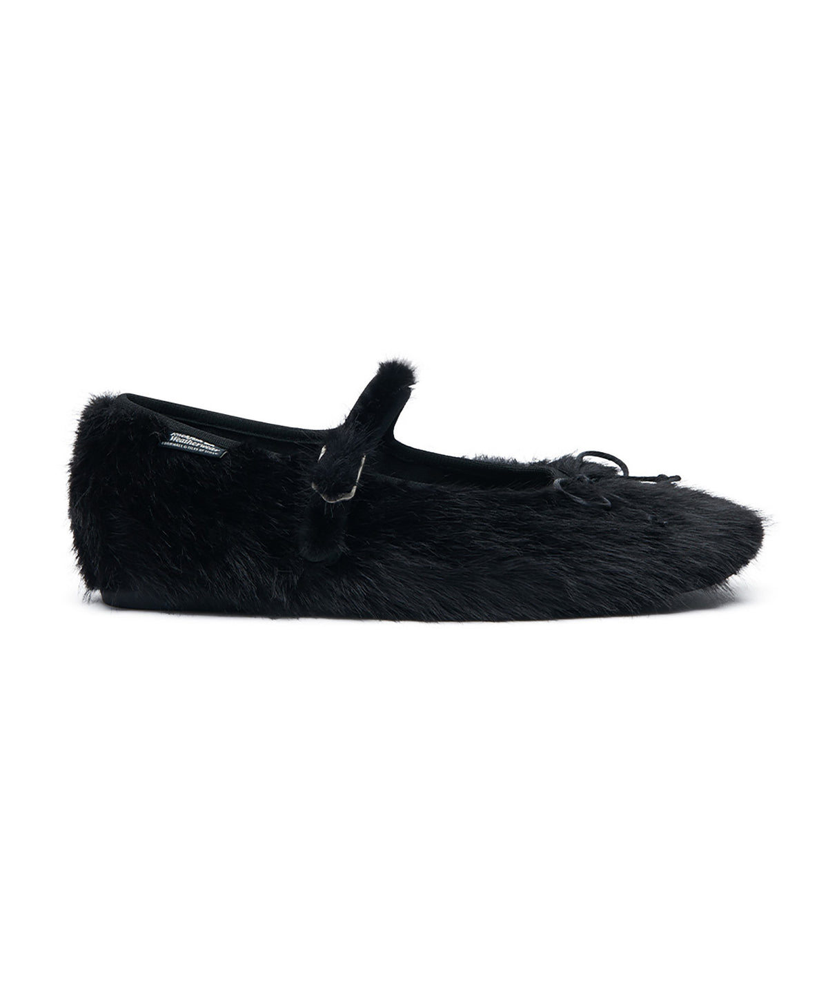 BELLA FUR MARYJANES - BLACK UK3.5(230)