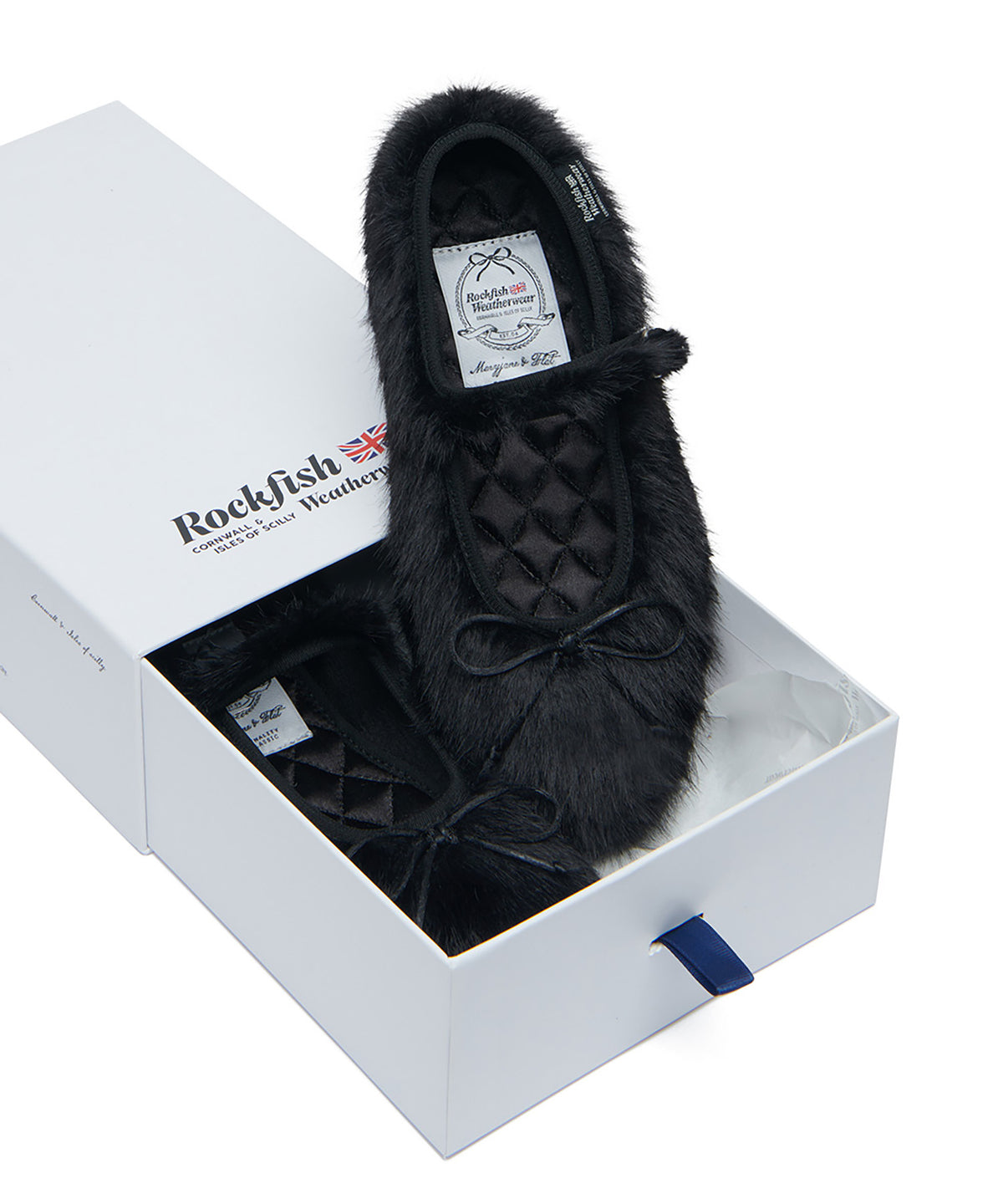BELLA FUR MARYJANES - BLACK UK3.5(230)