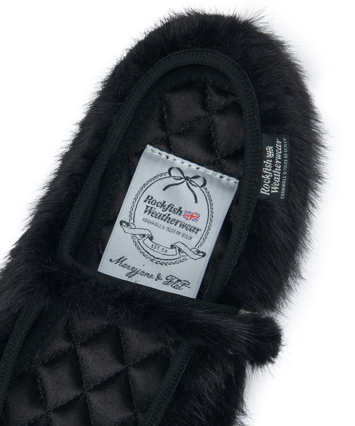 BELLA FUR MARYJANES - BLACK UK3.5(230)