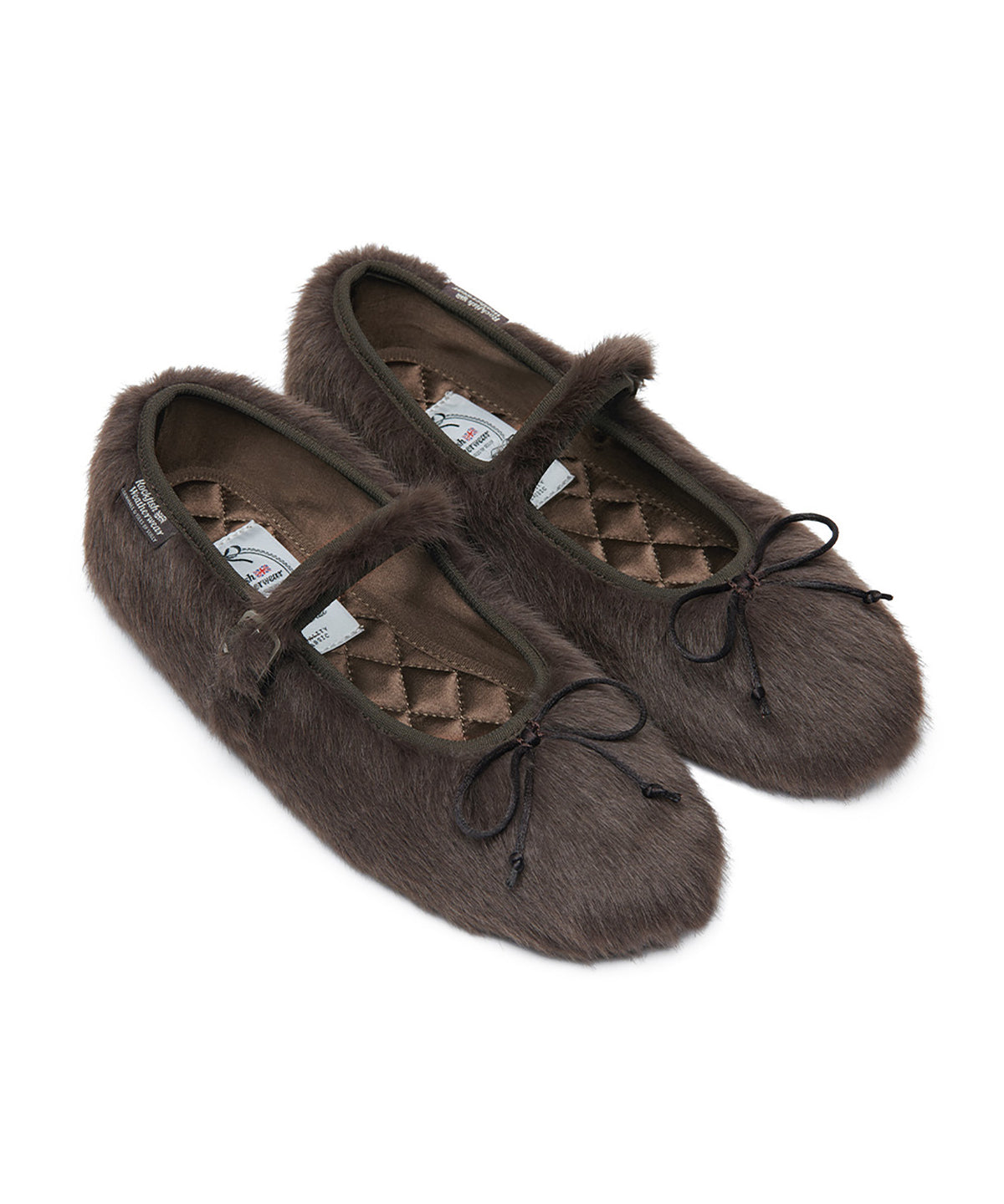 BELLA FUR MARYJANES - BROWN UK3.5(230)