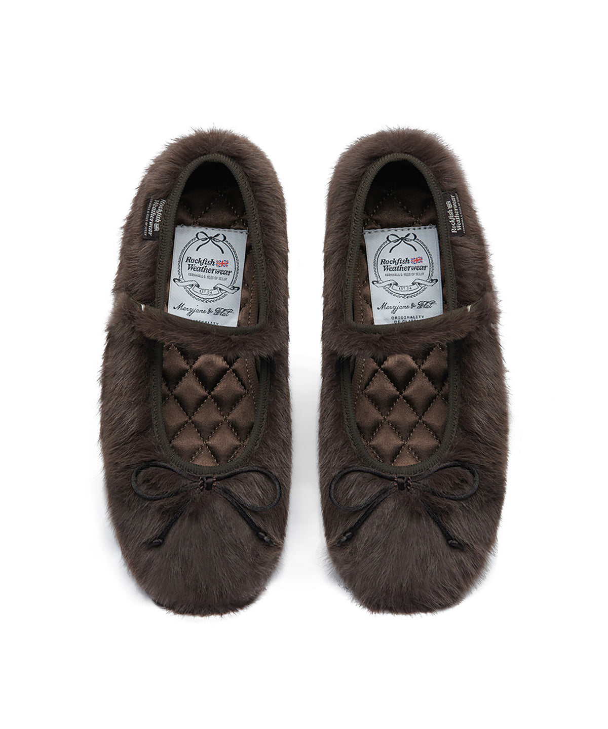 BELLA FUR MARYJANES - BROWN UK3.5(230)