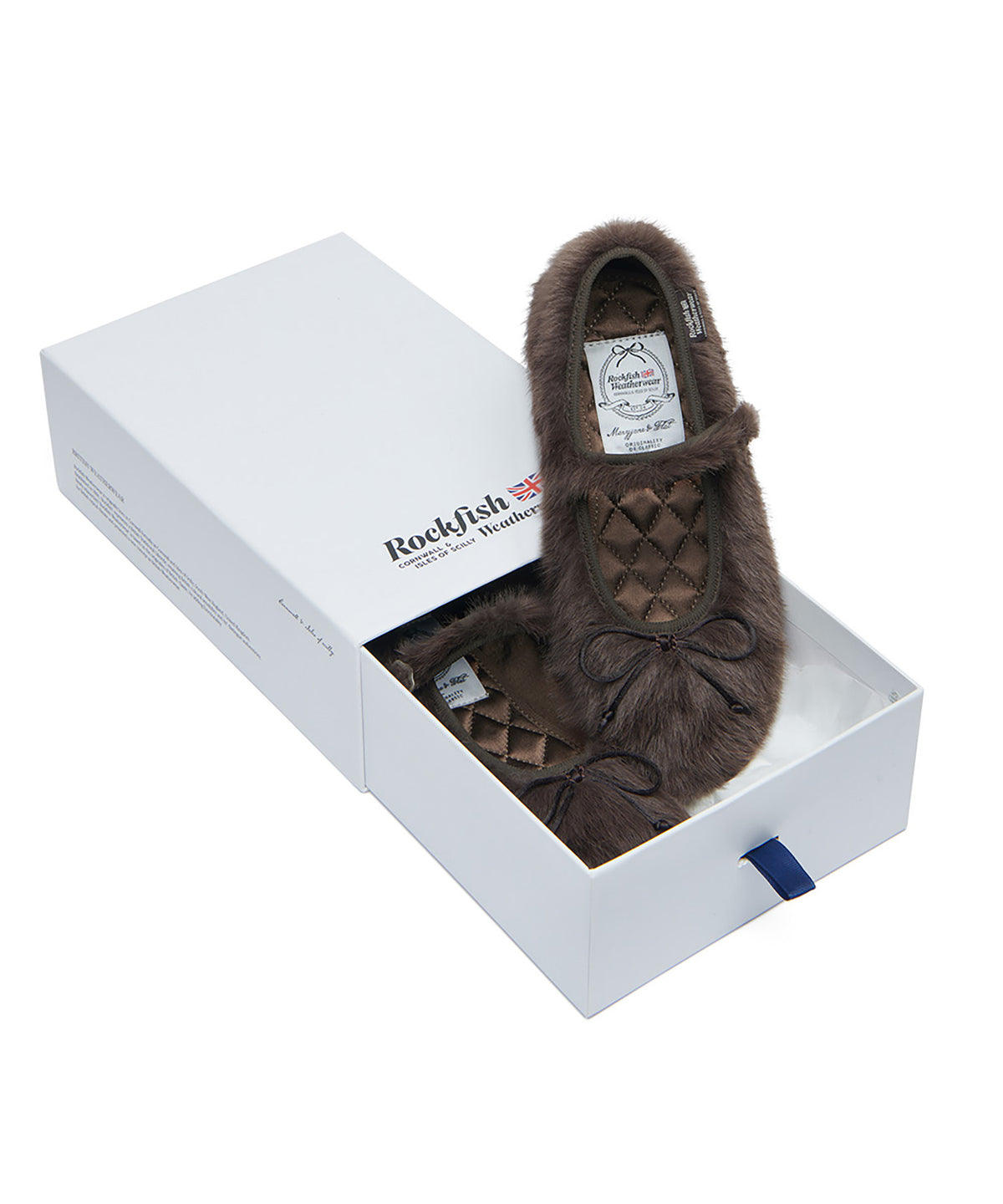 BELLA FUR MARYJANES - BROWN UK3.5(230)