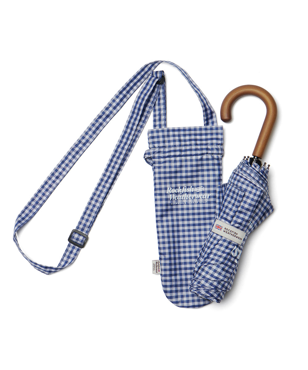 CLASSIC UMBRELLA SHORT - GINGHAM BLUE FREE