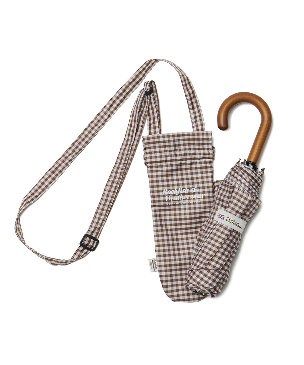 CLASSIC UMBRELLA SHORT - GINGHAM BROWN FREE