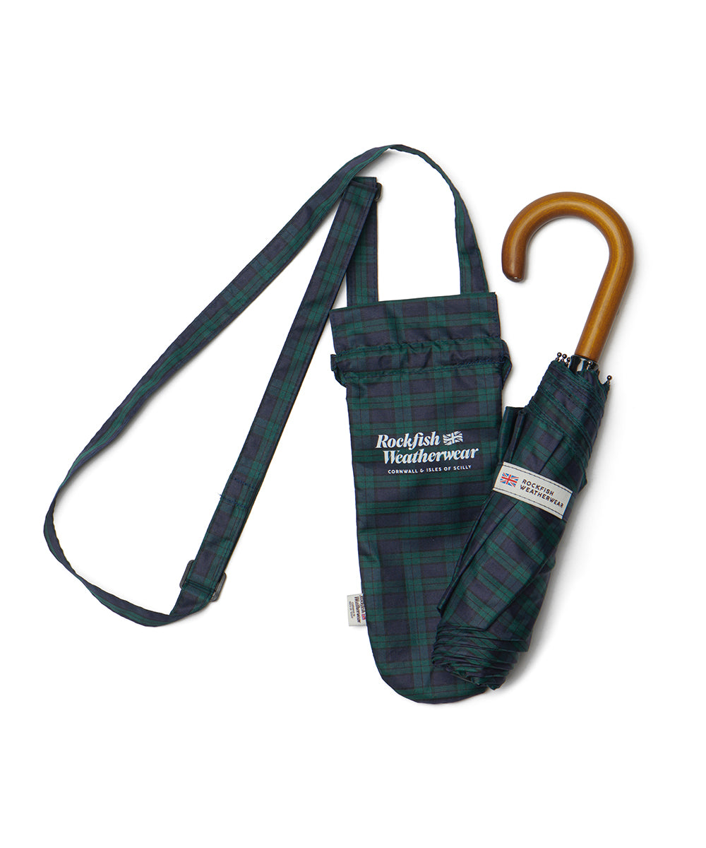 CLASSIC UMBRELLA SHORT - GREEN CHECK FREE