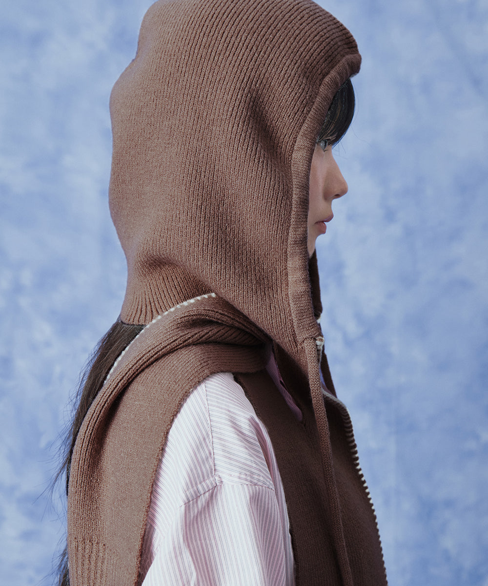 WOOLY BALACLAVA - CAMEL FREE