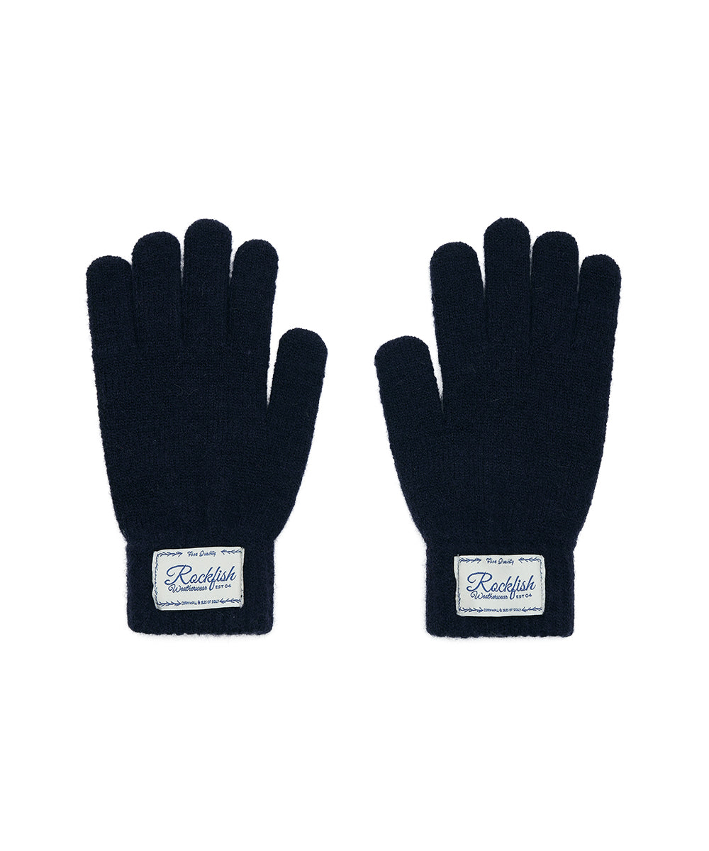NEW FLUFFY SHORT GLOVES - NAVY FREE