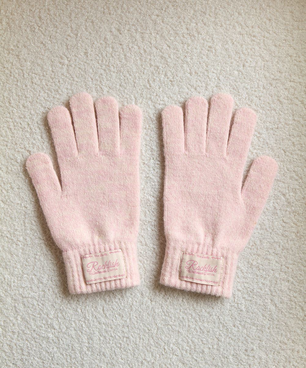 NEW FLUFFY SHORT GLOVES - PINK FREE