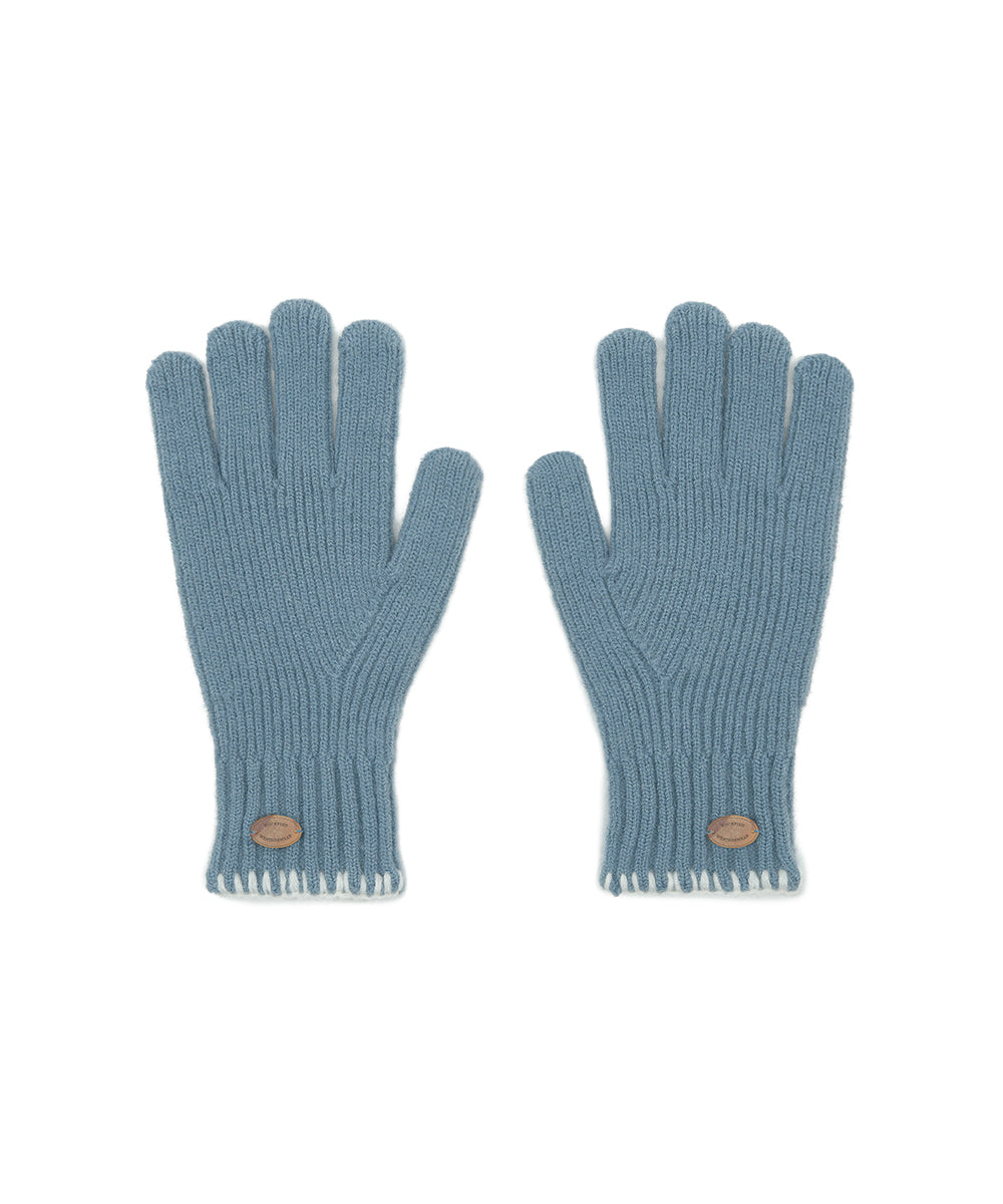 NEW WOOLY SHORT GLOVES - BLUE FREE