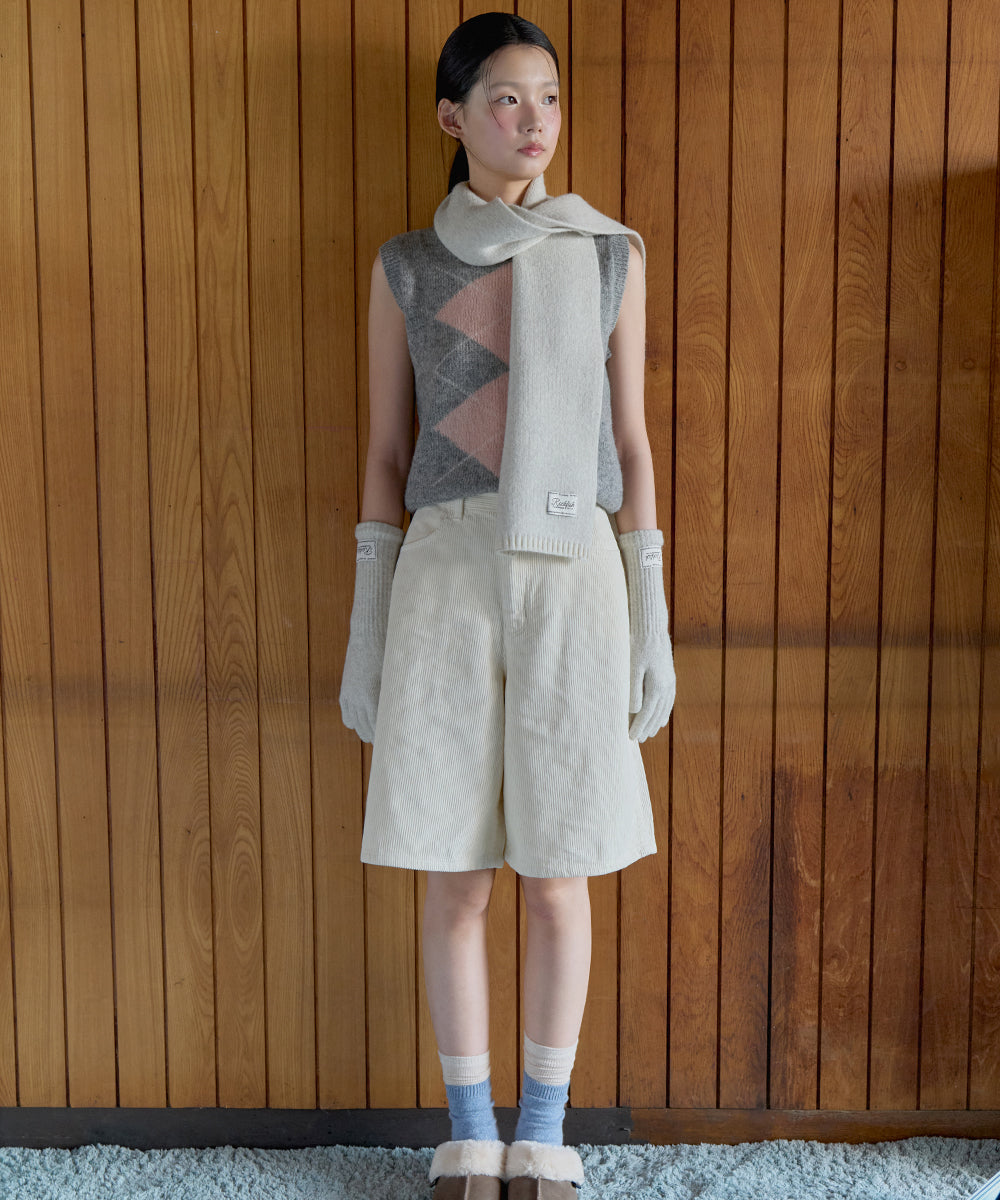 FLUFFY LONG GLOVES - LIGHT GREY FREE