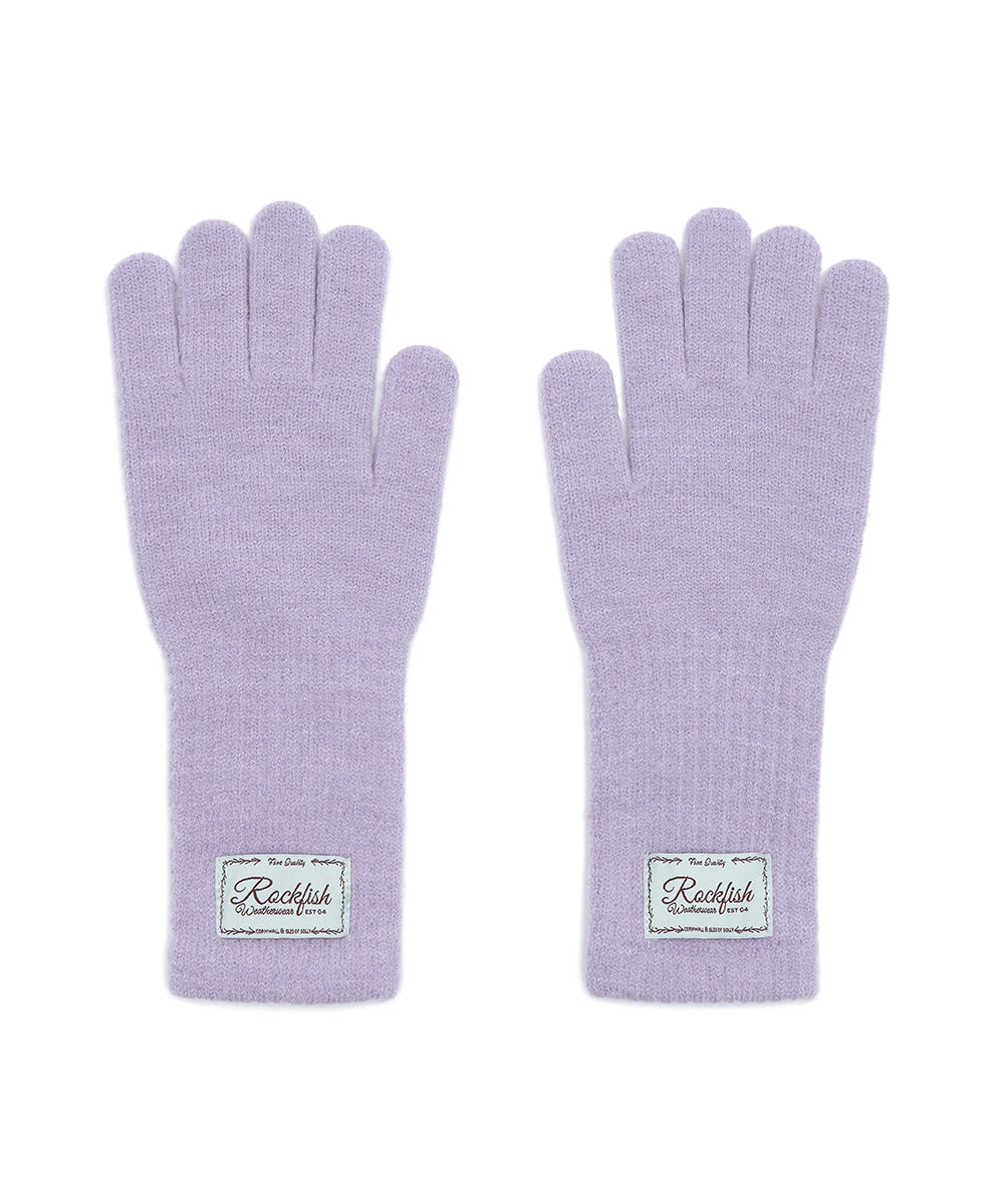 FLUFFY LONG GLOVES - LILAC FREE