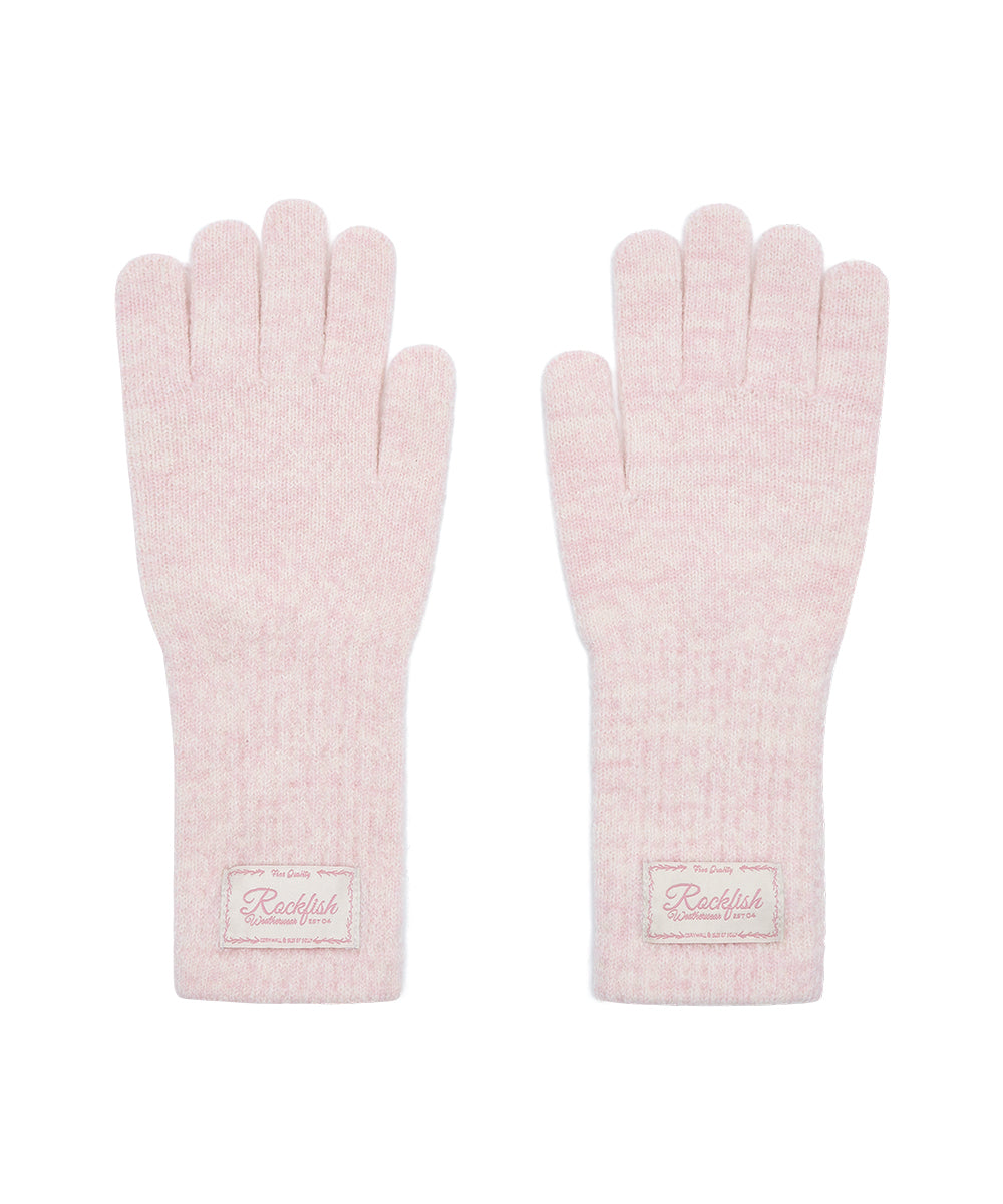FLUFFY LONG GLOVES - PINK FREE