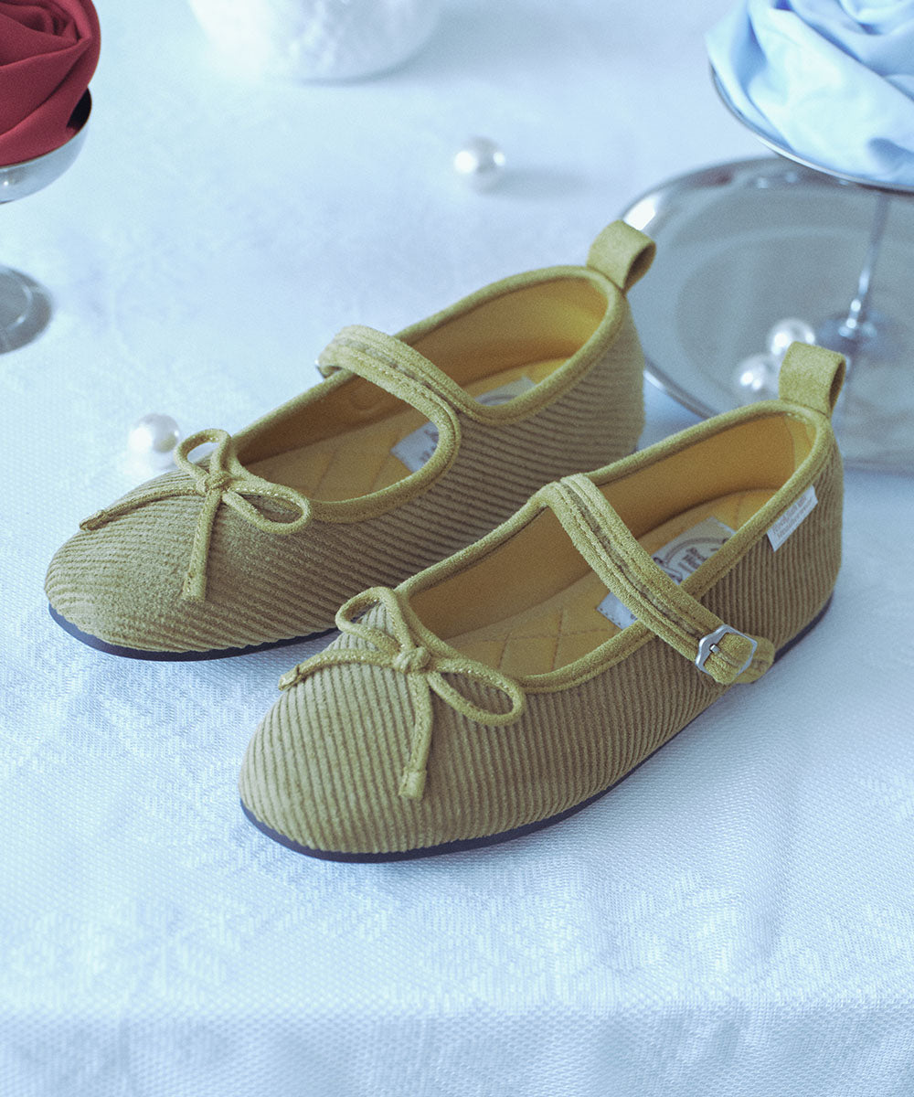 BELLA MARYJANES(CORDUROY) - OLIVE