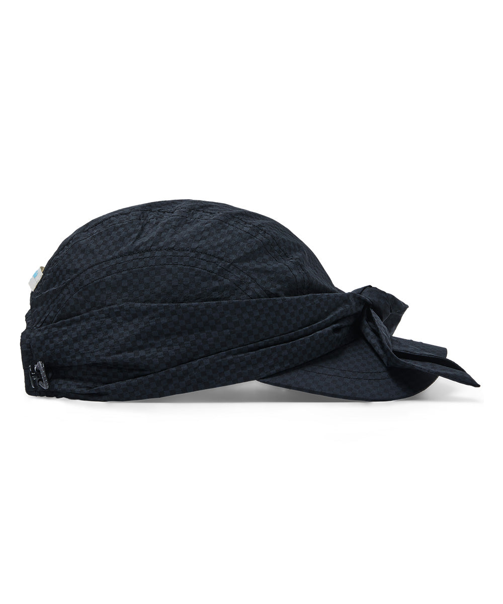 KNOT CAP - BLACK CHECK(BK) FREE