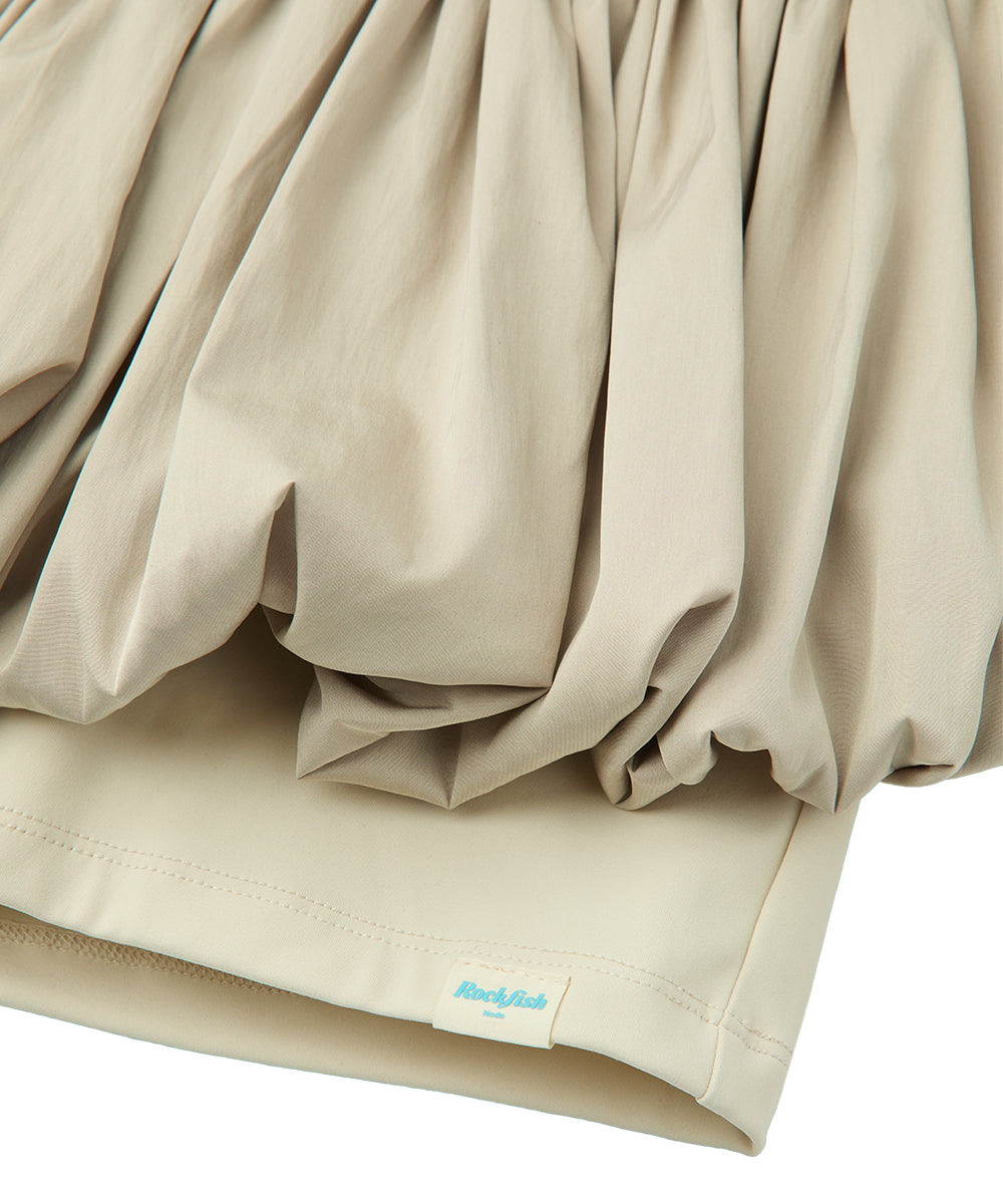 BALLOON SKIRT-PANTS - BEIGE M