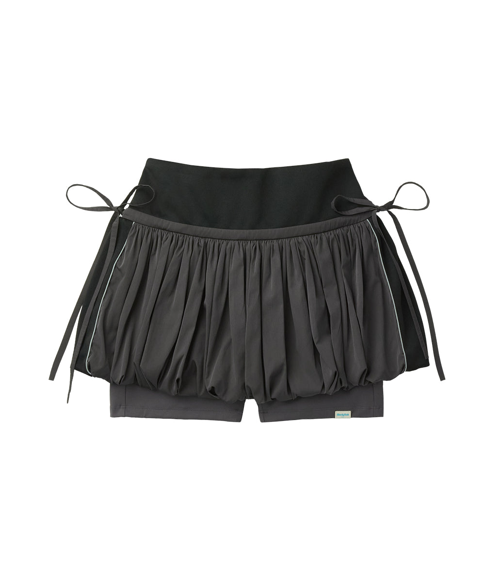 BALLOON SKIRT-PANTS - CHARCOAL M