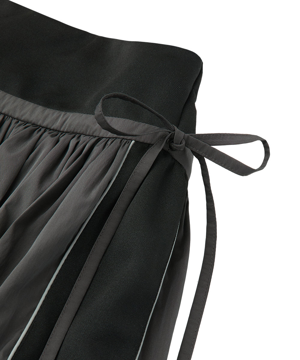 BALLOON SKIRT-PANTS - CHARCOAL M