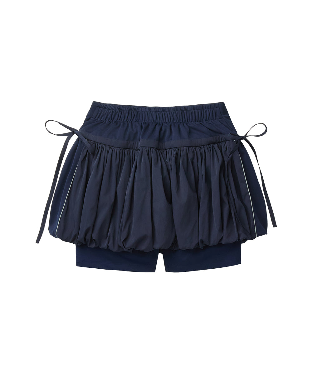 BALLOON SKIRT-PANTS - NAVY M