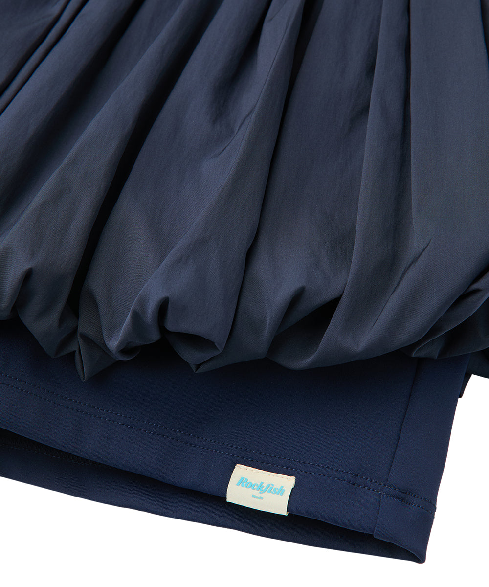 BALLOON SKIRT-PANTS - NAVY M