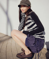 [NODE]BALLOON SKIRT-PANTS - NAVY