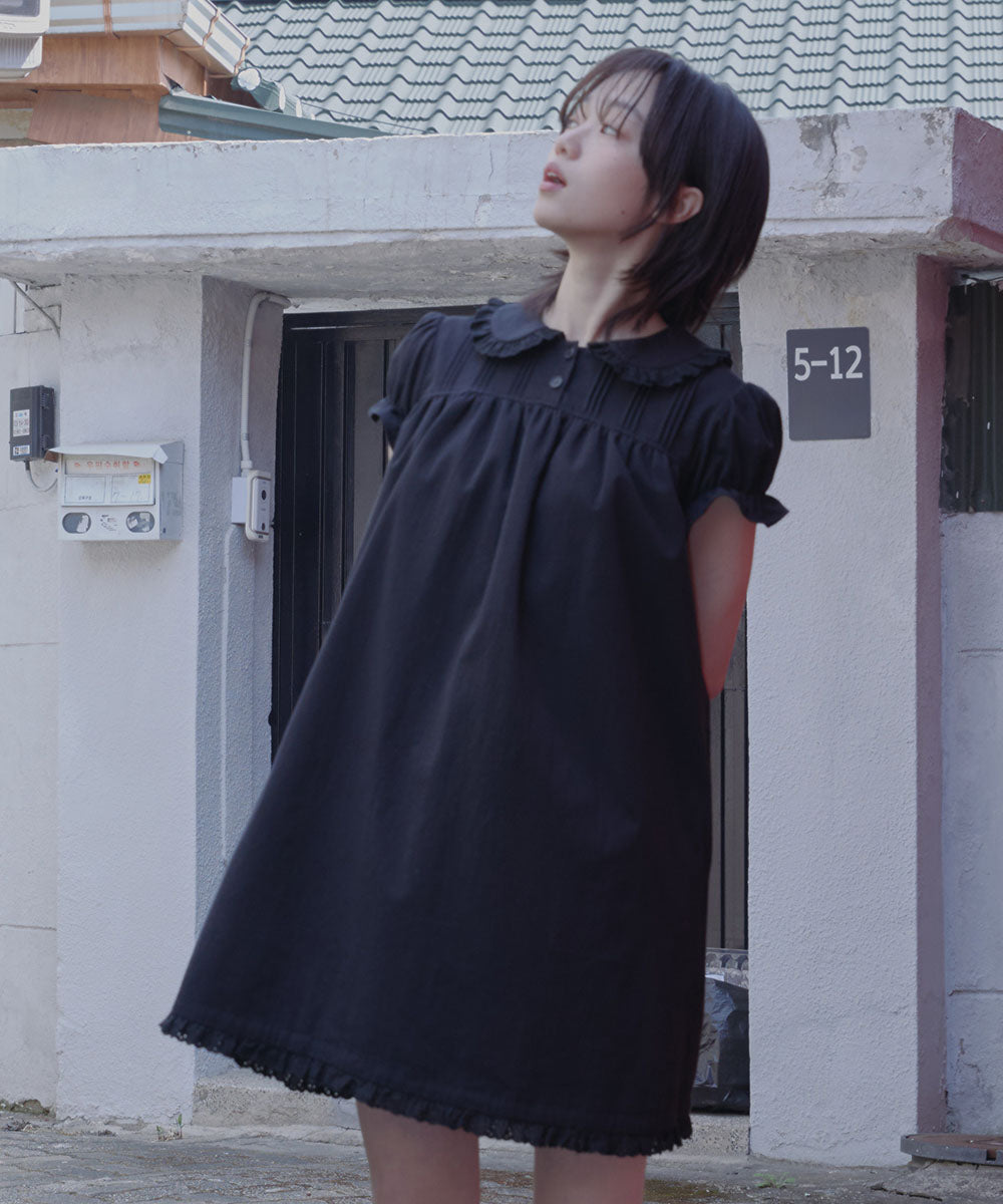 BABYDOLL DRESS - BLACK M