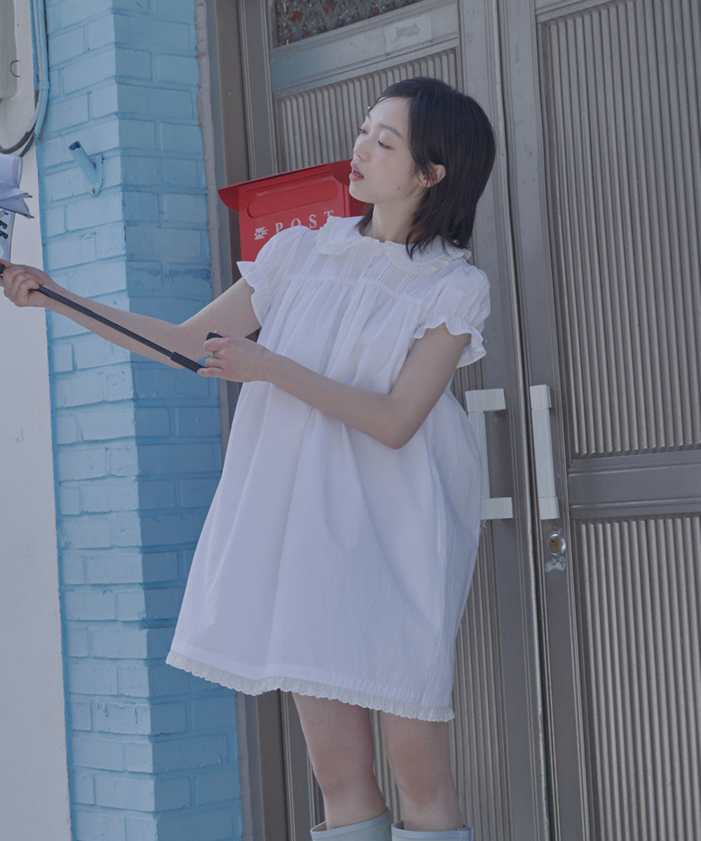 BABYDOLL DRESS - WHITE M