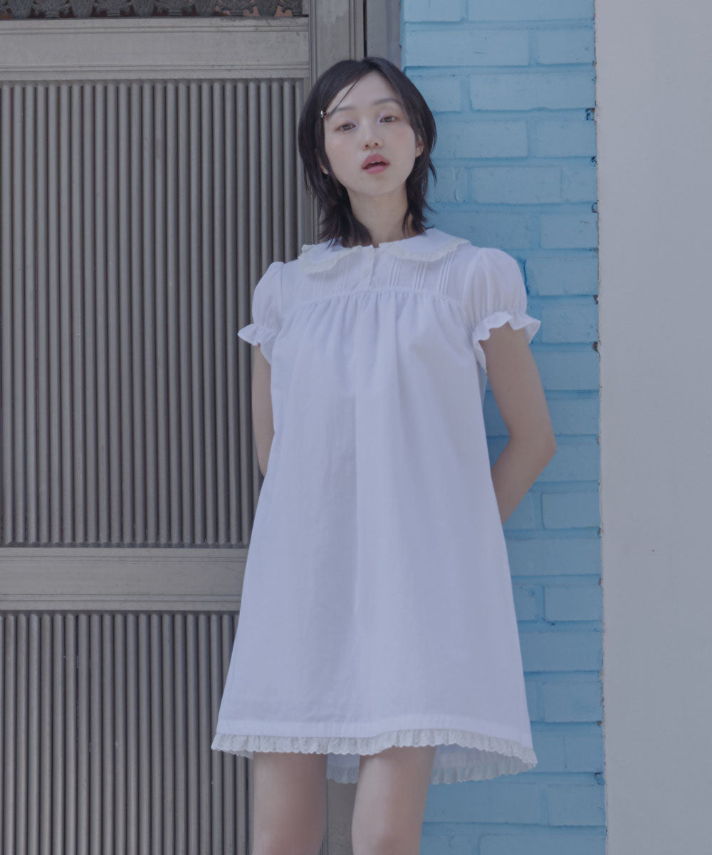 BABYDOLL DRESS - WHITE M