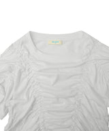[NODE]SHIRRING TSHIRT - IVORY