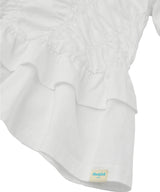[NODE]SHIRRING TSHIRT - IVORY