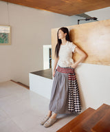 [NODE]SHIRRING TSHIRT - IVORY