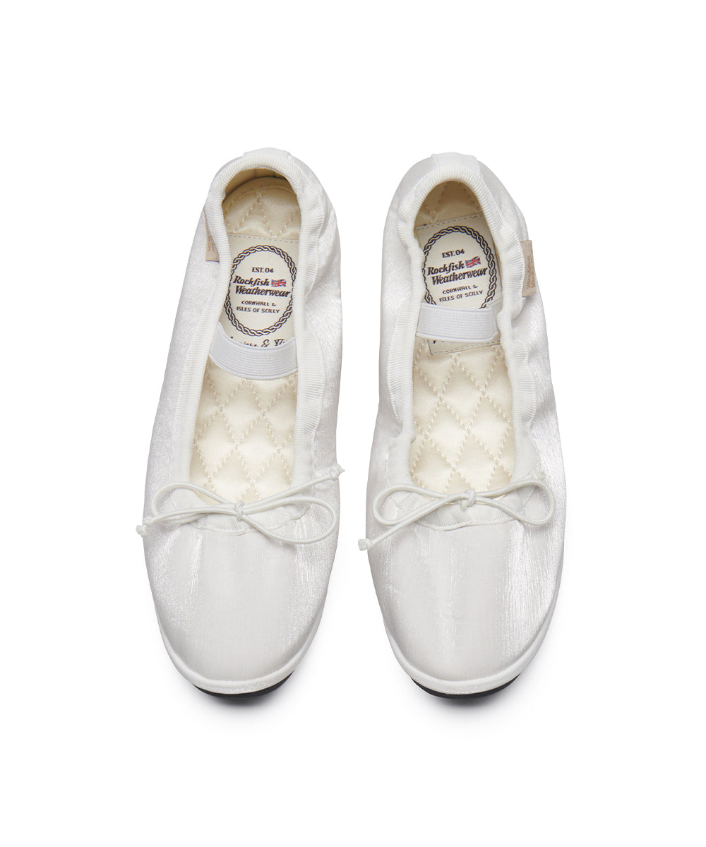 WISLEY SCRUNCH FLATS - WHITE UK3.5(230)