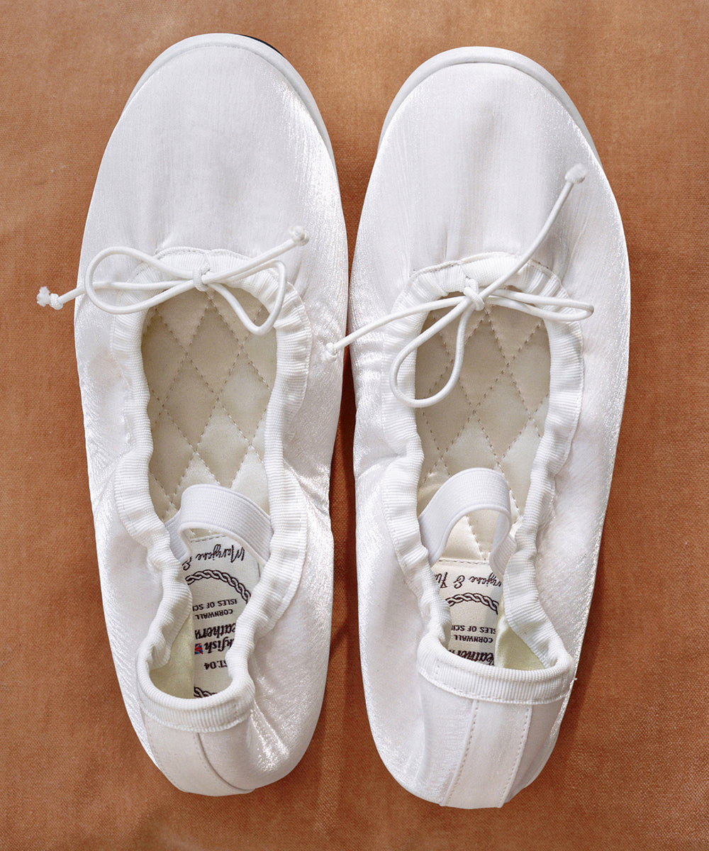 WISLEY SCRUNCH FLATS - WHITE UK3.5(230)